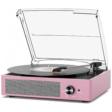 Toca-discos Vintage com Alto-falantes Bluetooth