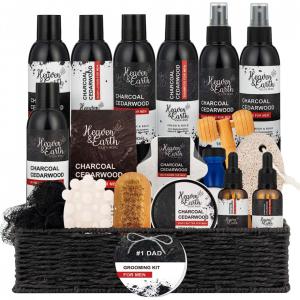 Rachelle Parker Kit de Cuidados de Beleza Masculino Completo, Rosto, Cabelo e Barba 18 Peças