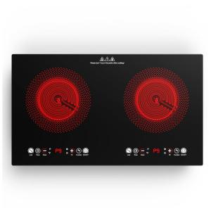 Cooktop de Indução Elétrico com 2 Queimadores de 60 cm, 9 Níveis de Temperatura, Temporizador e Proteção Contra Superaquecimento