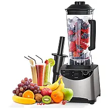 Liquidificador de Bancada 2L com 6 Lâminas e Pés Antiderrapante, 1400W, 110v, VAYNID, Cinza