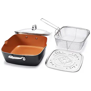 Panela GOTHAM STEEL Antiaderente, Inclui