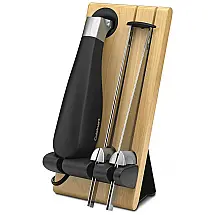 Faca Elétrica em Aço Inoxidável com Tábua de Corte de Madeira, 110v, CUISINART CEK 40, Preto