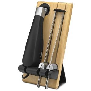 Faca Elétrica em Aço Inoxidável com Tábua de Corte de Madeira, 110v, CUISINART CEK 40, Preto