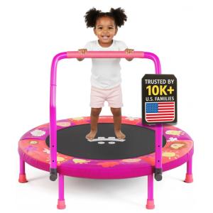 Trampolim Infantil Dobrável com Alça Ajustável em Altura Ideal para Crianças e Diversão em Casa VALUSA LLC