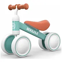 Bicicleta sem Pedal para Crianças de 1 a 3 Anos, BEKILOLE, Preto e Laranja