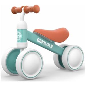 Bicicleta sem Pedal para Crianças de 1 a 3 Anos, BEKILOLE, Preto e Laranja