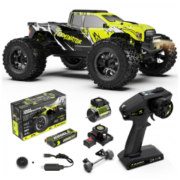 Carro de Controle Remoto Off-Road, Escala 1:10 com Velocidade de 80 km/h, Alcance 150 Metros e à Prova D'água, AMORIL RZ001G-A