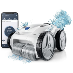 Robô Aspirador de Piscina com Cabo de 20m, Mapeamento Inteligente e Controle por APP para Piscinas até 18 metros, 110V, Polaris F965IQ