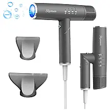 Secador de Cabelo Profissional com 3 Velocidades e 3 Temperaturas, 2000W, SKANWEN, Cinza