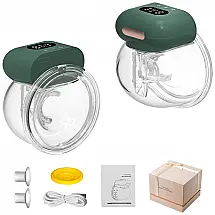 Bwcece Newly Upgraded Wearable Breast Pump,LCD Hands Free Pump,3 Modes9 Levels Adjustable for Comfortable Wireless Breast Pump