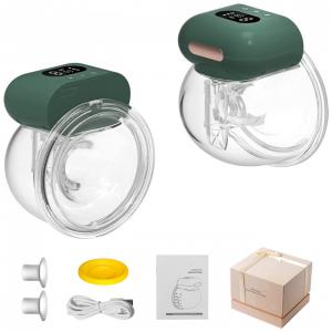 Bwcece Newly Upgraded Wearable Breast Pump,LCD Hands Free Pump,3 Modes9 Levels Adjustable for Comfortable Wireless Breast Pump
