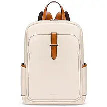 BOSTANTEN Mochila de Couro para Laptop Casual, Vinho