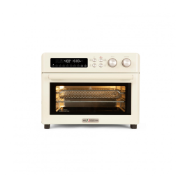 Forno Elétrico Retro 25 Litros 10 em 1 Multifuncional de Fácil Limpeza, 110V 1750W, Val Cucina, Creme
