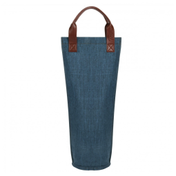 Bolsa Térmica para Vinho Tirrinia, Transporte Fácil e Elegante para Viagens, Piqueniques e Presentes - Azul