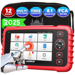 Scanner Automotivo OBD2 Atualização Wi Fi do AutoVIN 9 Idiomas Incluso Português, LAUNCH, Preto