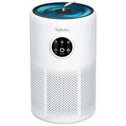 Purificador de Ar para Ambientes até 126m² com Filtro H13 HEPA, Temporizador, Função de Aromaterapia, Esponja, Baixo Ruído e Economia de