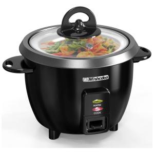 Panela de Arroz Elétrica até 10 xícaras não Cozidas, 110V, Mishcdea, Preta