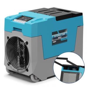Desumidificador Industrial 85 Litros Ideal para Restauração de Danos e Prevenção do Mofo, 110V AlorAir, Azul