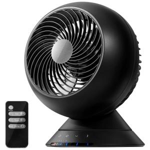 Ventilador Oscilante com Controle Remoto Portátil Silencioso, 110V, Kebor, Preto