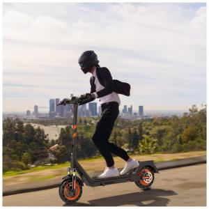 Patinete Elétrico para Adultos com Alcance 40km e Peso 120kg, Qmwheel H10, Preto