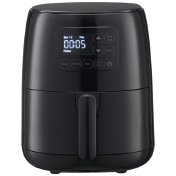 Fritadeira Elétrica Air Fryer 6 em 1, 2,4L com 100 Opções de Menu e Personalizável, 110V 1300W, Preta