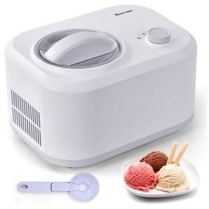 COSTWAY 24899US WH CYPE Máquina de Sorvete Automática 1.1L, 110V, Branca