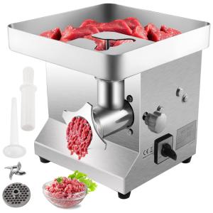 Moedor de Carne Elétrico Profissional, até 249 kg, H, Aço Inoxidável, 110v, VBENLEM Meat Grinder 850W 550LB, H, Prateado