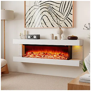 Lareira Elétrica ORALNER 127x42cm 1500W