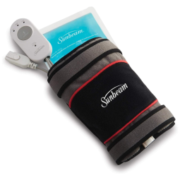 Almofada de Aquecimento para Alívio da Dor nas Articulações com Desligamento Automático e Opção de Aquecimento Úmido, 110V, Sunbean, Cinza