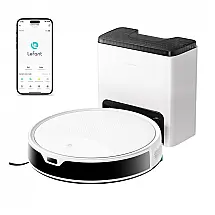 Robô Aspirador Lefant M350 2 em 1 Branco 6000Pa AutoEsvaziamento 75 Dias LiDAR ToF Navegação Inteligente