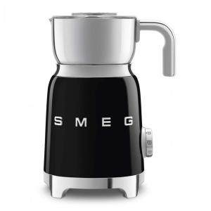 Espumador de Leite SMEG Retro 50s Style com 2 Discos 6 Programas Pré-Definidos de Espuma Quente ou Fria e Aquecimento por Indução Preto