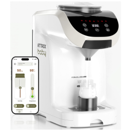 Aquecedor de Mamadeiras Infantil Attack Baby Smart - Controle por App WiFi, Aquecimento Instantâneo 37°C a 57°C, Capacidade 30-240 ml