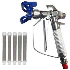 Pistola de Pintura Airless 3600 PSI Alta Pressão com Assento de Bico e 5 Filtros para Pistola Airless, Ideal para Pintura