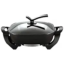 Panela Elétrica Multifuncional 5L Antiaderente com Controle de Temperatura, 1500W, 110v, DHDH, Preto