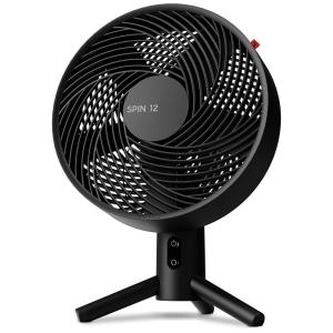Ventilador de Mesa SPIN 12 com 3 Velocidades, 110v, SHARPER IMAGE FA1 0123 06, Preto