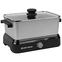 Panela Elétrica de 5L com Controle de Temperatura, 500W, 110v, WEST BEND 87905, Cinza