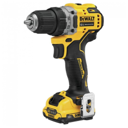 Kit Furadeira sem Fio XTREME 12V MAX, DEWALT DCD701F2, Amarelo
