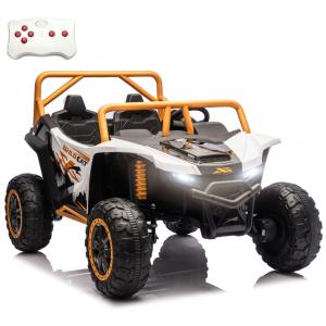 Carro Elétrico Infantil Arctic Cat UTV 24V Preto XXXL 2 Lugares com Controle Remoto, Bluetooth, Luzes LED e Suspensão Premium