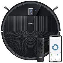 Thamtu G10 Aspirador de Pó Robô com Conexão via APP, WI FI e Sucção Forte 2700PA, 110V, Preto