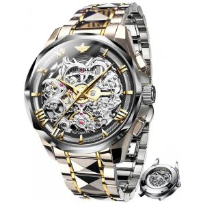 Relógio Masculino Analógico Automático, OUPINKE N S G3168SS JH, Prateado