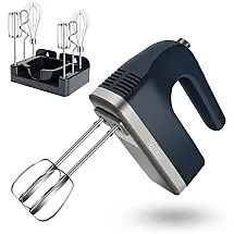 Decoro Batedeira de Mão com 9 Velocidades e Acessórios de Aço Inox, 400W, 110v, DECORUS, Azul