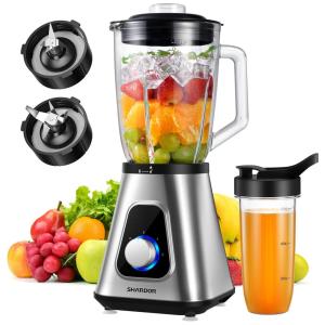 Liquidificador de Bancada 1.5L com 3 Velocidades, 110V 1200W, SHARDOR, Prata