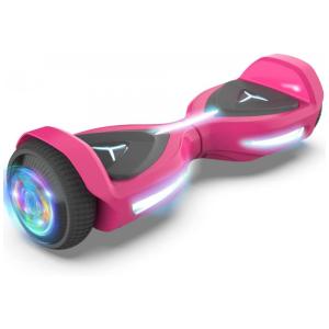 Hoverboard Elétrico de Auto Equilíbrio com Alto Falante Integrado e Farol LED, 150W, HOVERSTAR LBW27, Rosa