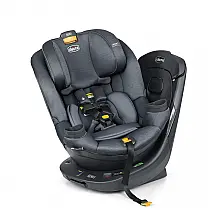 Cadeirinha Chicco Fit360 ClearTex Giratória Cinza Carbono Rotação 360° 1,8 a 29,5 kg
