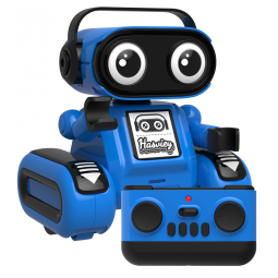 Robô de controle remoto Hasviey azul com dança música gravação e repetição