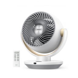 Ventilador Circulador de Mesa Dreo Branco Puro 28 cm, 4 Velocidades, Oscilação 90°/Inclinação 120°, Alcance 18 m, Silencioso 28 dB