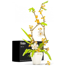 Kit de Construção Decoração de Plantas com 430 Peças, Nifeliz