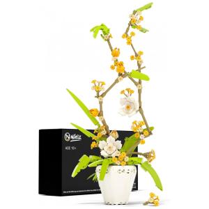 Kit de Construção Decoração de Plantas com 430 Peças, Nifeliz