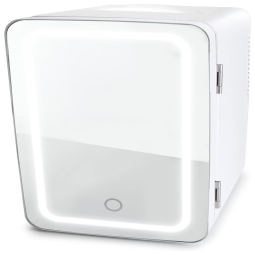 Mini Geladeira para Skincare 6 Litros com LED, 12V, 110v, BERLIN GEAR BG6100, Preto