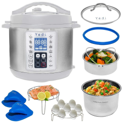 Yedi Houseware Panela de Pressão Elétrica Capacidade 5.7L 110V